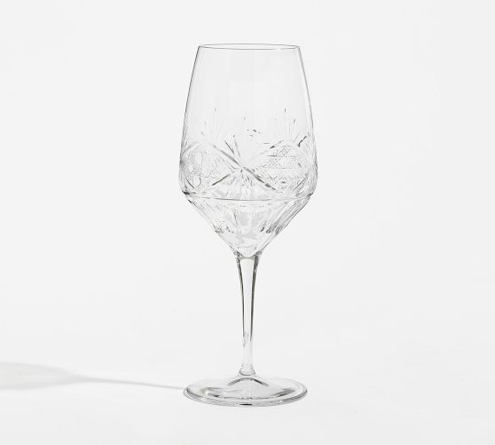 Antique Cut Wine Stem Glasses | Pottery Barn (US)
