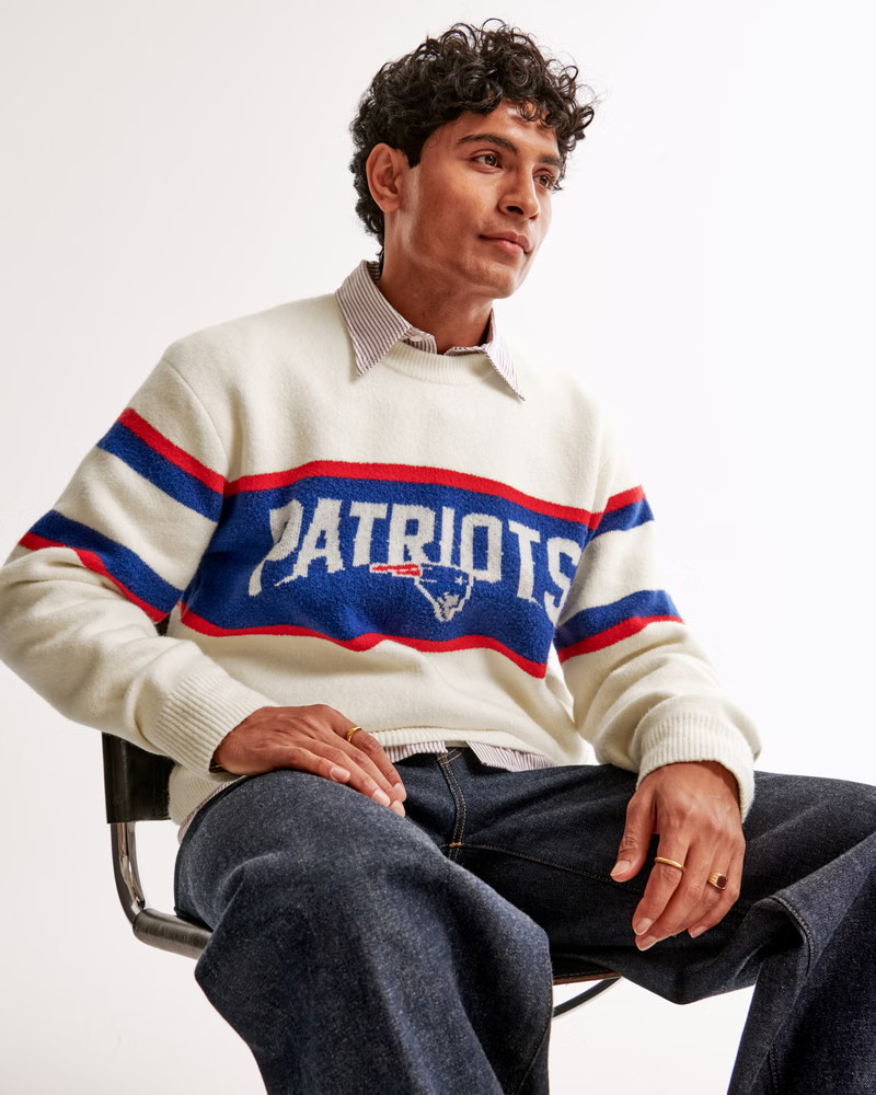 New England Patriots Crew Sweater | Abercrombie & Fitch (US)