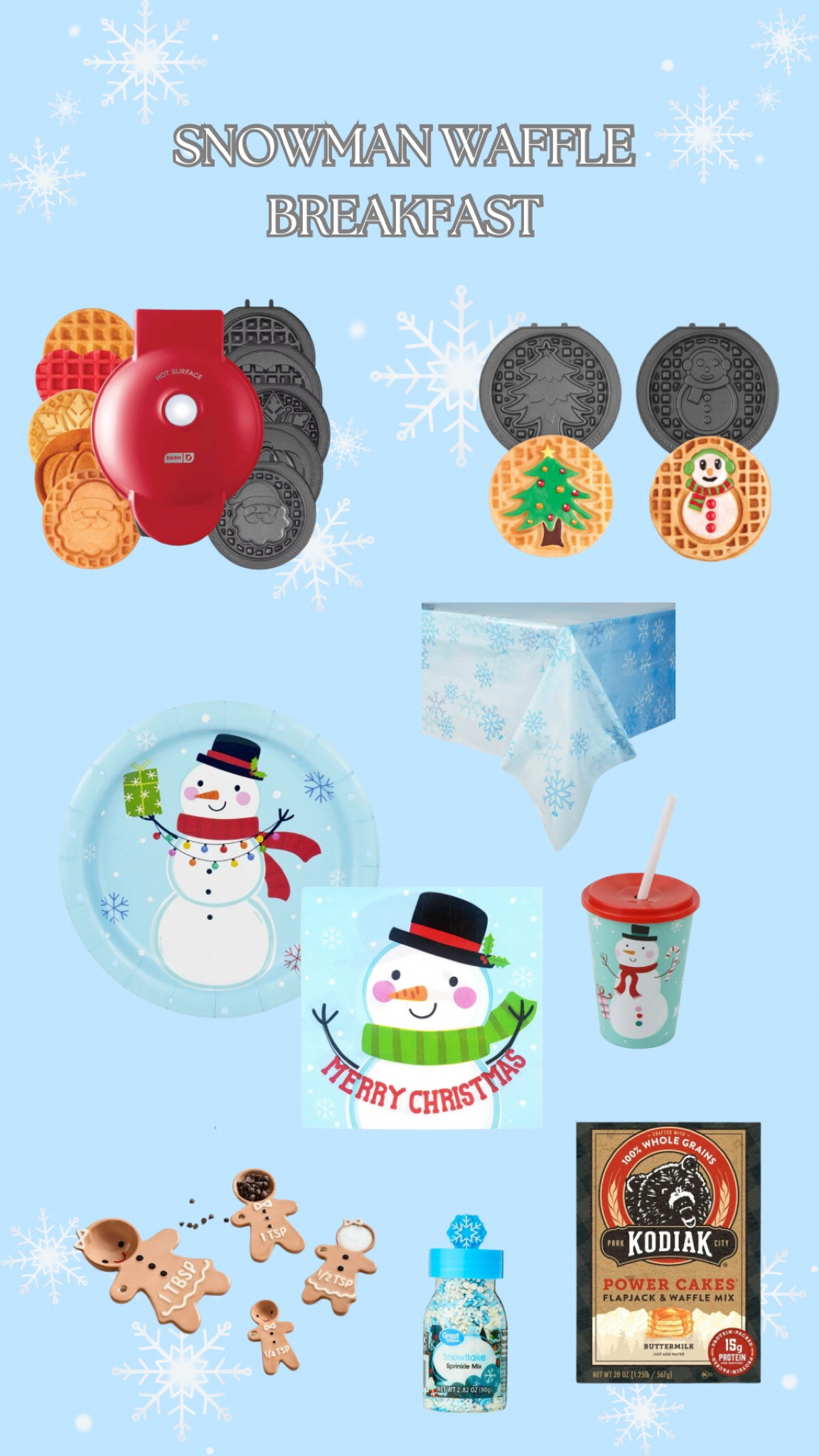 Snowman Breakfast Waffles ❄️☃️

#LTKHoliday #LTKSeasonal #LTKHome