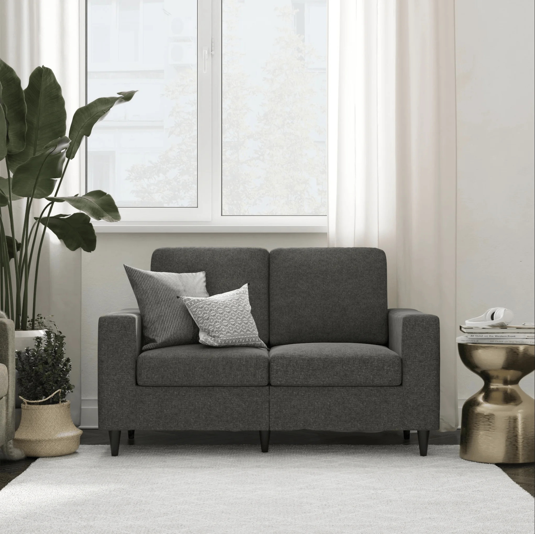DHP Cooper Loveseat, Green Velvet | Walmart (US)