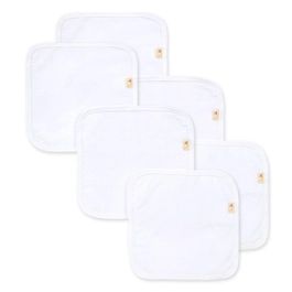 Multi Solid Organic Cotton Washcloths 6 Pack - Cloud | Burts Bees Baby