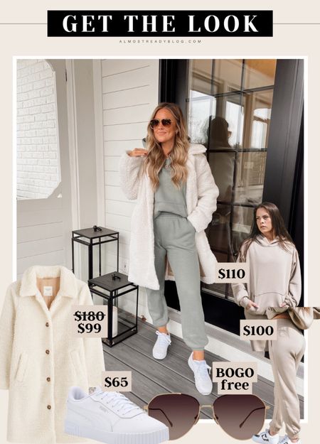 Get the look sherpa coat winter coat white coat loungewear winter coat sale 

#LTKsalealert #LTKunder100 #LTKunder50