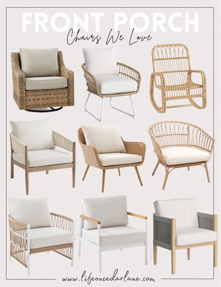 Front Porch Chairs- check out our fave finds from World Market, Target, Walmart & more! So many affordable options for a front porch refresh!

#patiochairs #patiofurniture
#outdoorchairs



#LTKSeasonal #LTKhome #LTKsalealert