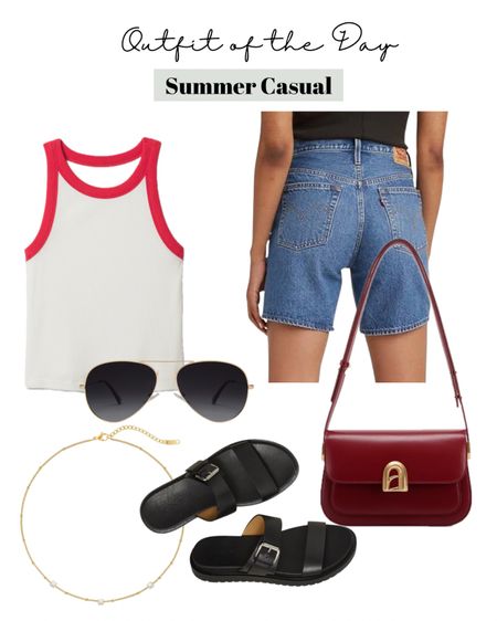 Casual summer shorts outfit
