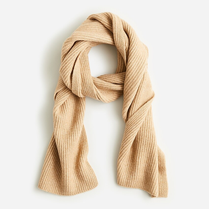 Ribbed cashmere scarf | J. Crew US