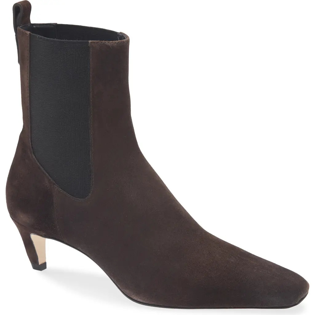 Reformation Roberta Kitten Heel Chelsea Boot in Boss Suede at Nordstrom Rack, Size 8 | Nordstrom Rack