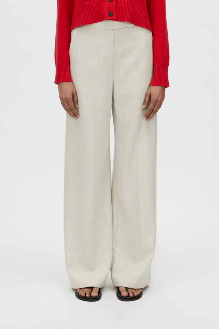 Corbett Straight Leg Pant in Stone White - CAMILLA AND MARC® C&M | CAMILLA AND MARC (ANZ)