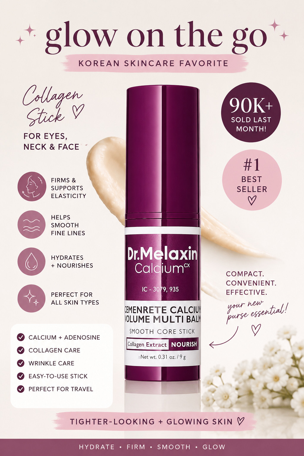 ✨ THE KOREAN BEAUTY SECRET I'M KEEPING IN MY PURSE ✨

If you're looking for an easy way to add hydration and glow to your skincare routine throughout the day, the Dr. Melaxin Collagen Multi Balm Stick is a beauty must-have. This Korean skincare favorite is designed to be applied anytime, anywhere for quick and convenient skincare touch-ups.

💖 Convenient balm stick application
✨ Korean beauty favorite
💖 Infused with collagen, calcium & adenosine
✨ Perfect for on-the-go skincare
💖 Great for travel and everyday use
✨ Fits easily in your purse or makeup bag

Whether you're refreshing your skincare before an event, traveling, or simply adding a little extra glow throughout the day, this beauty stick is one of those products you'll reach for again and again.

#KBeauty #KoreanSkincare #CollagenBalm #BeautyFinds #SkincareRoutine #GlowUp #SelfCareEssentials #AmazonBeauty #LTKBeauty #BeautyFavorites

 

 #LTKselfcare #LTKSaleAlert #LTKBeauty