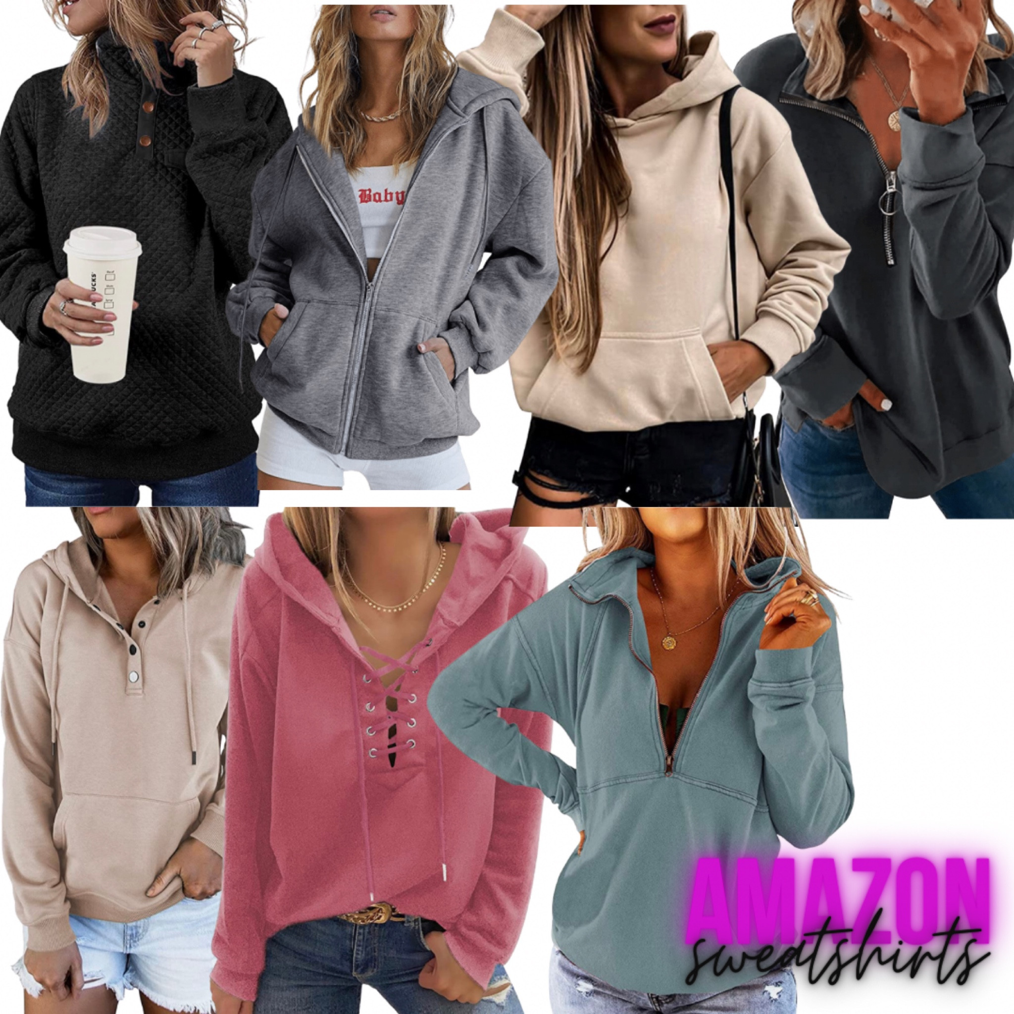 Farysays Women's 2022 Casual Hoodies V Neck Lace Up Criss Cross Long Sleeve Drawstring Pullover Sweatshirts Tops