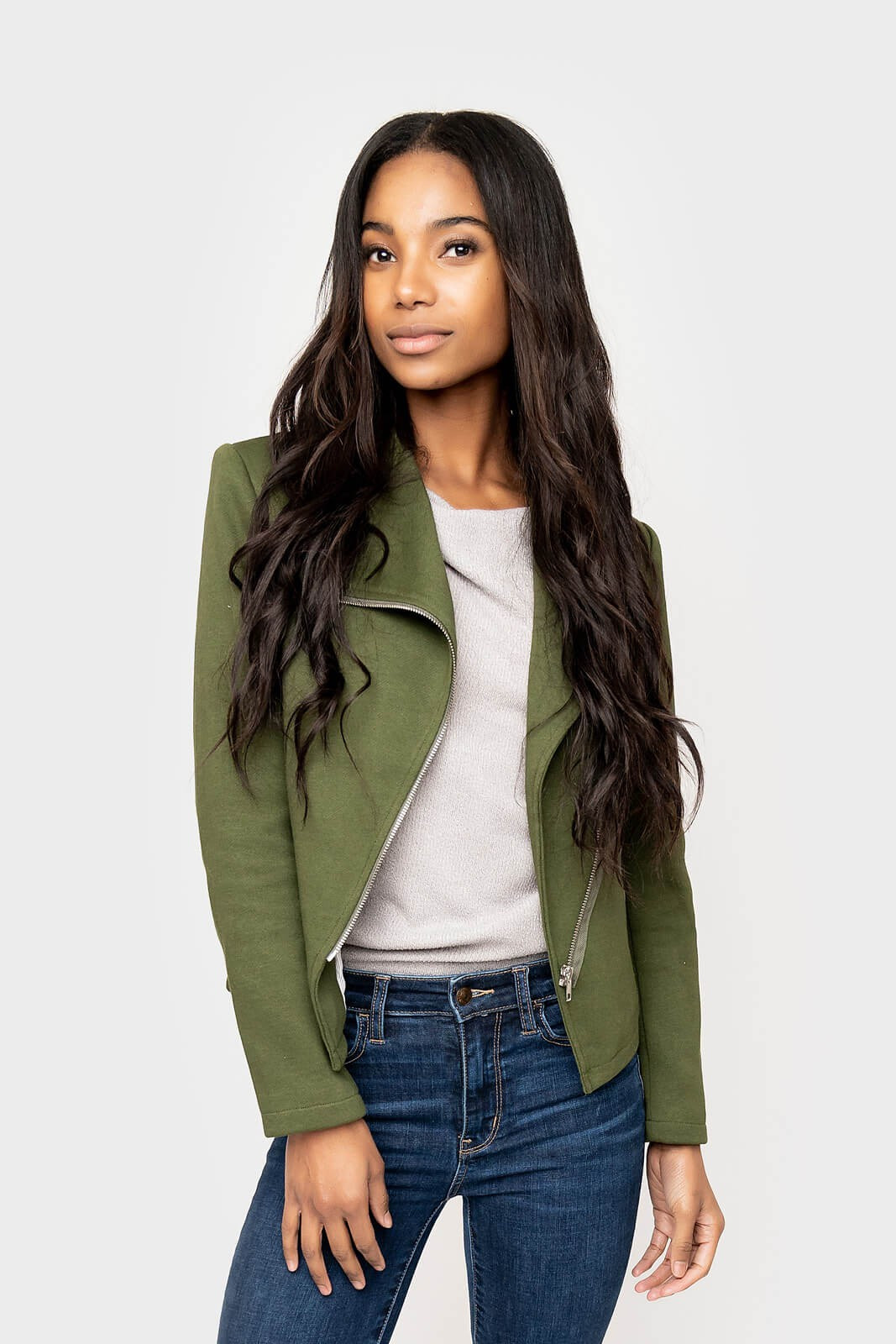 Stretch Knit Moto Jacket | Gibson