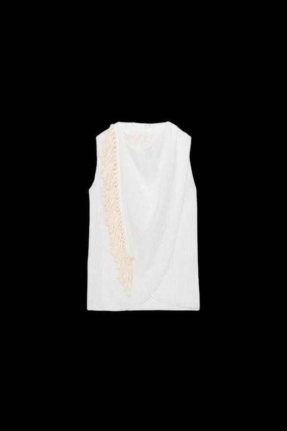 SATIN EFFECT HALTER TOP | Zara US