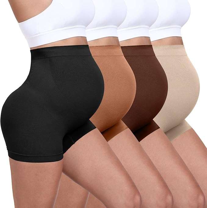 Seamless Maternity Shapewear, Belly Support Pregnancy Underwear for Maternity Photography and Bab... | Amazon (US)