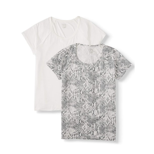 Women's Short-Sleeve Raglan T-Shirt, 2-Pack Bundle | Walmart (US)