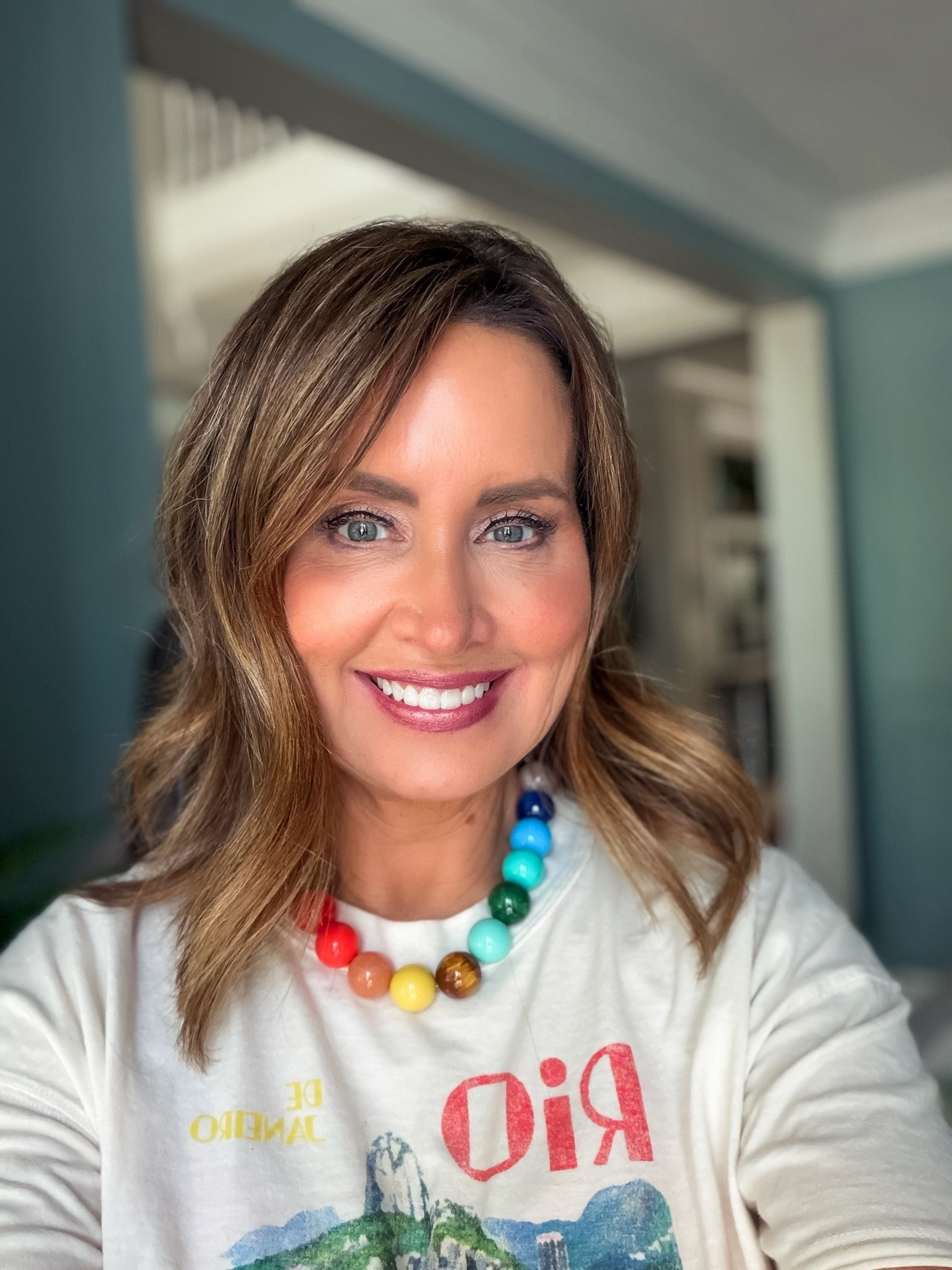 Necklace on sale for $28! (Reg price $88)

Use code LAURA to save at Erin McDermott jewelry 

Size down in my tee

#LTKootd #LTKSaleAlert #LTKOver40