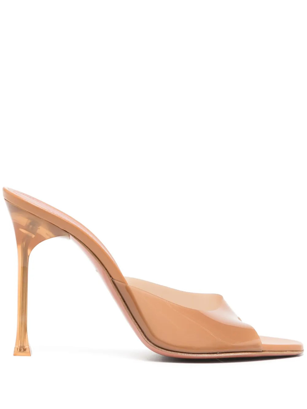 Amina Muaddi Alexa Glass 110mm Mules - Farfetch | Farfetch Global