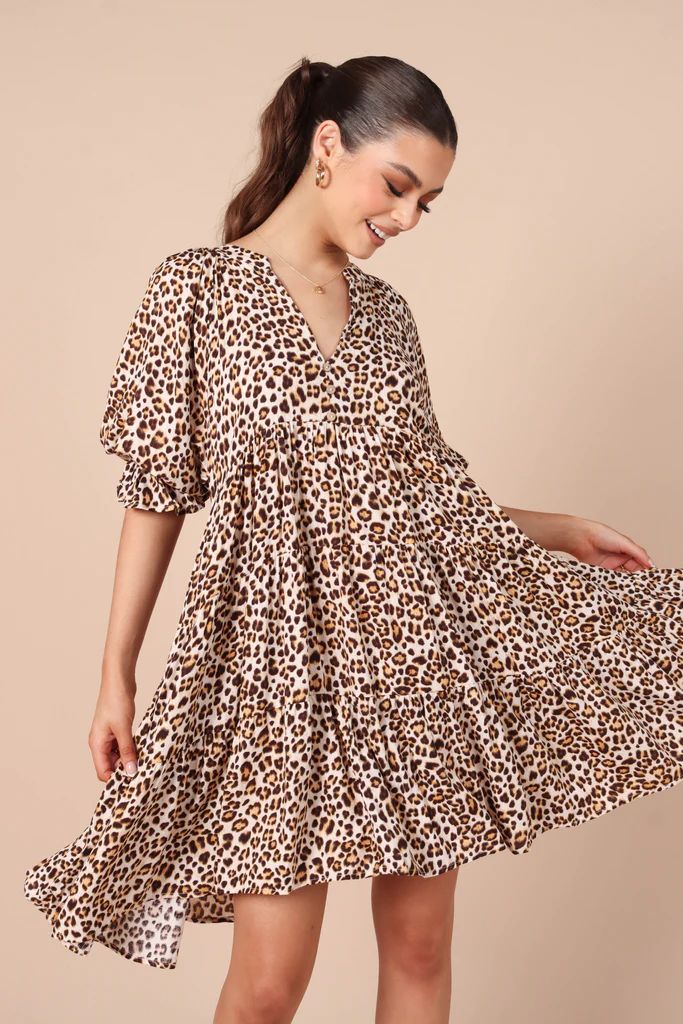 Trishna Mini Dress - Animal Print | Petal & Pup (US)