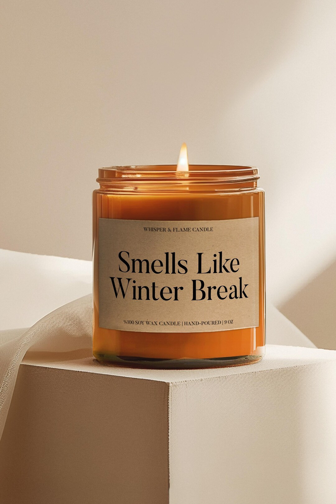 Smells Like Winter Break Scented Soy Candle, Appreciation Gift for Teacher, Thank You Gift, Chris... | Etsy (US)