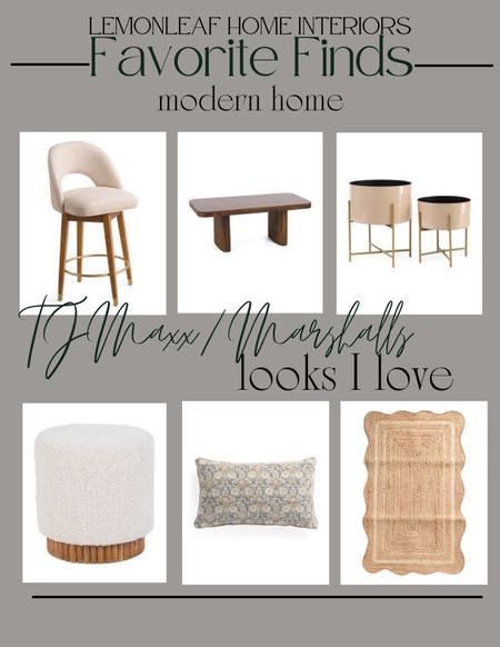 New arrivals at Marshall’s and tjmaxx 
Modern counter stool at a great price, indoor outdoor rug with scalloped edge, and the fluted leg coffee table are my favorites 



#LTKSaleAlert #LTKHome #LTKFindsUnder100