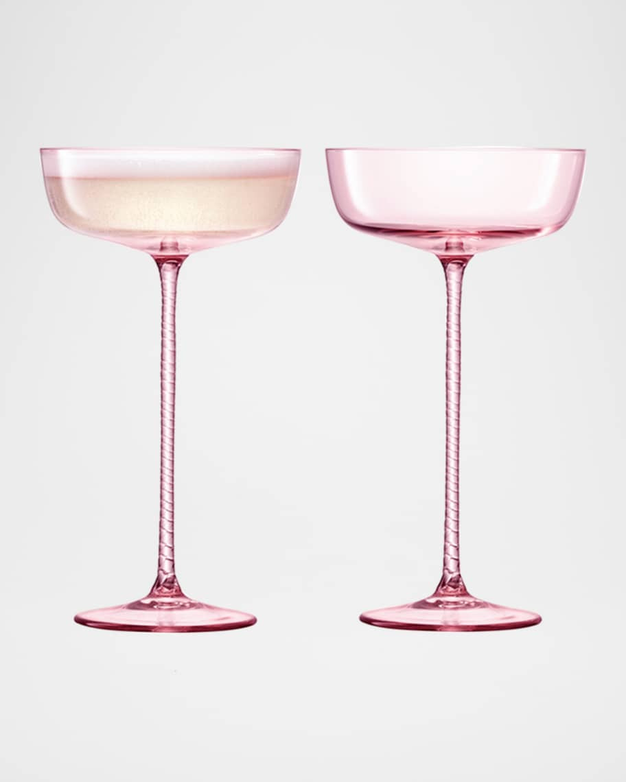 LSA Theatre Champagne Saucer Glasses, Set of 2 | Neiman Marcus