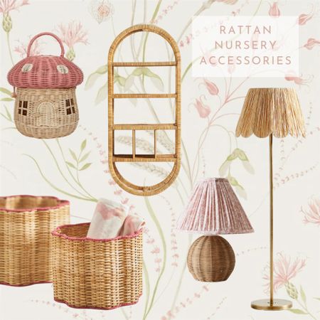 Baby sister’s nursery will absolutely incorporate this rattan trend! 🤍