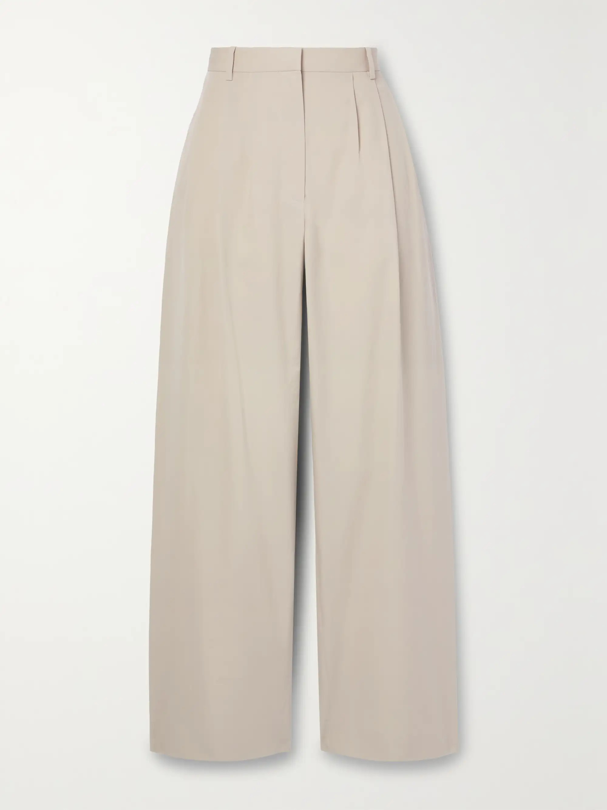 Bufus pleated cotton-poplin straight-leg pants | NET-A-PORTER (US)