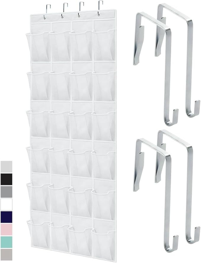 Gorilla Grip Slip Resistant Breathable Space Saving Mesh Large 24 Pocket Shoe Organizer, Up to 40... | Amazon (US)