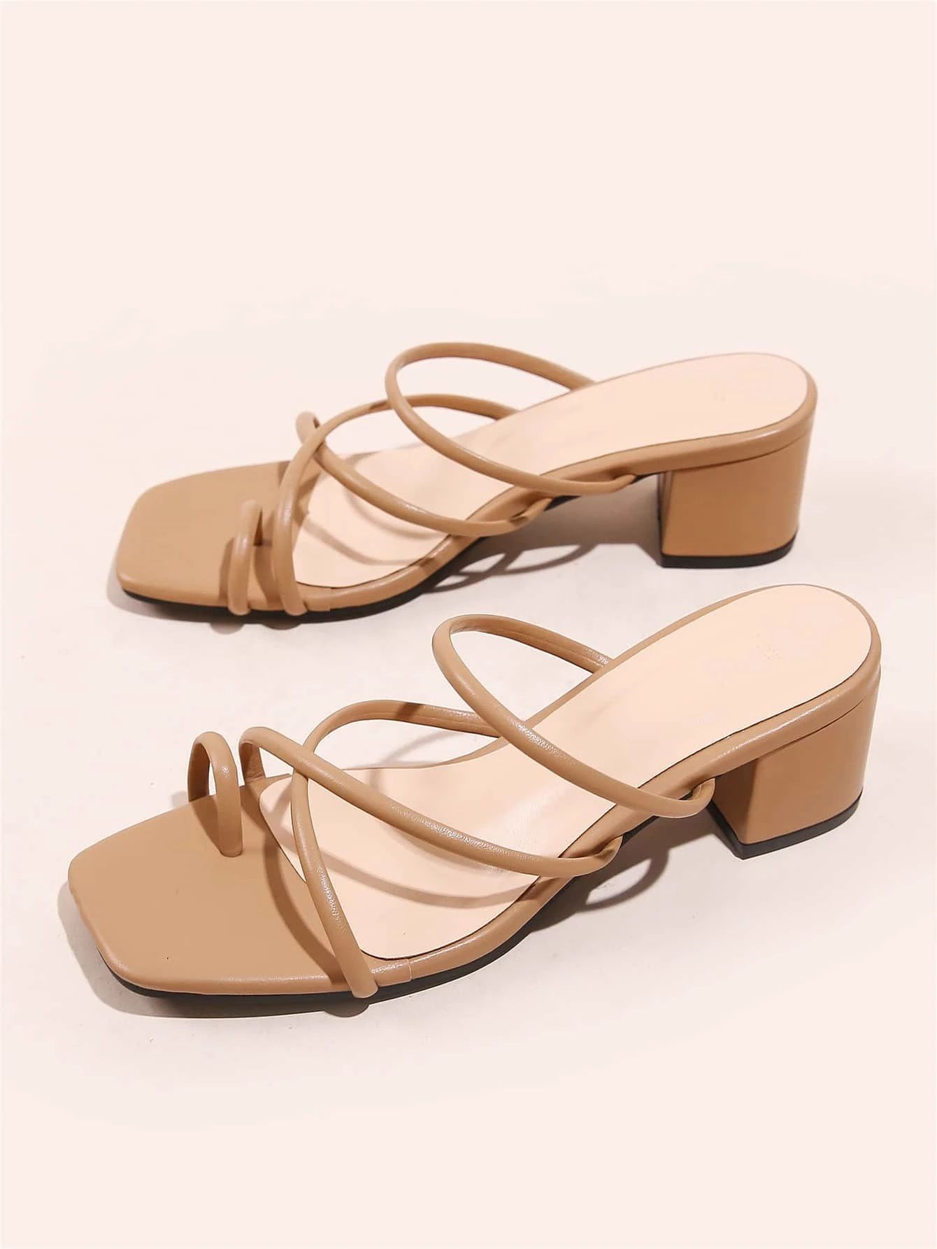 Thin Strap Thong Sandals | SHEIN