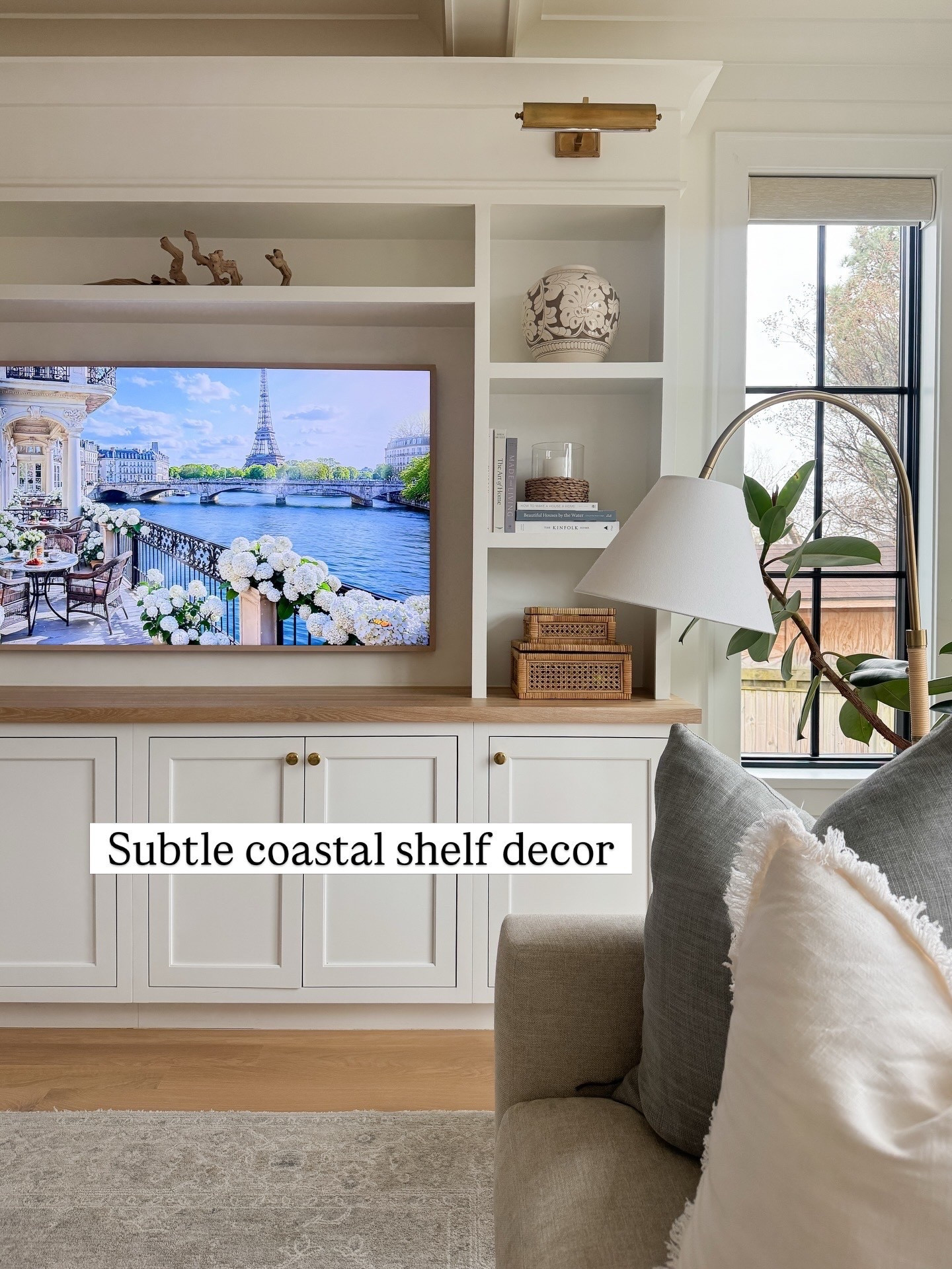 Subtle coastal inspired shelf decor 

#LTKSeasonal #LTKSaleAlert #LTKHome
