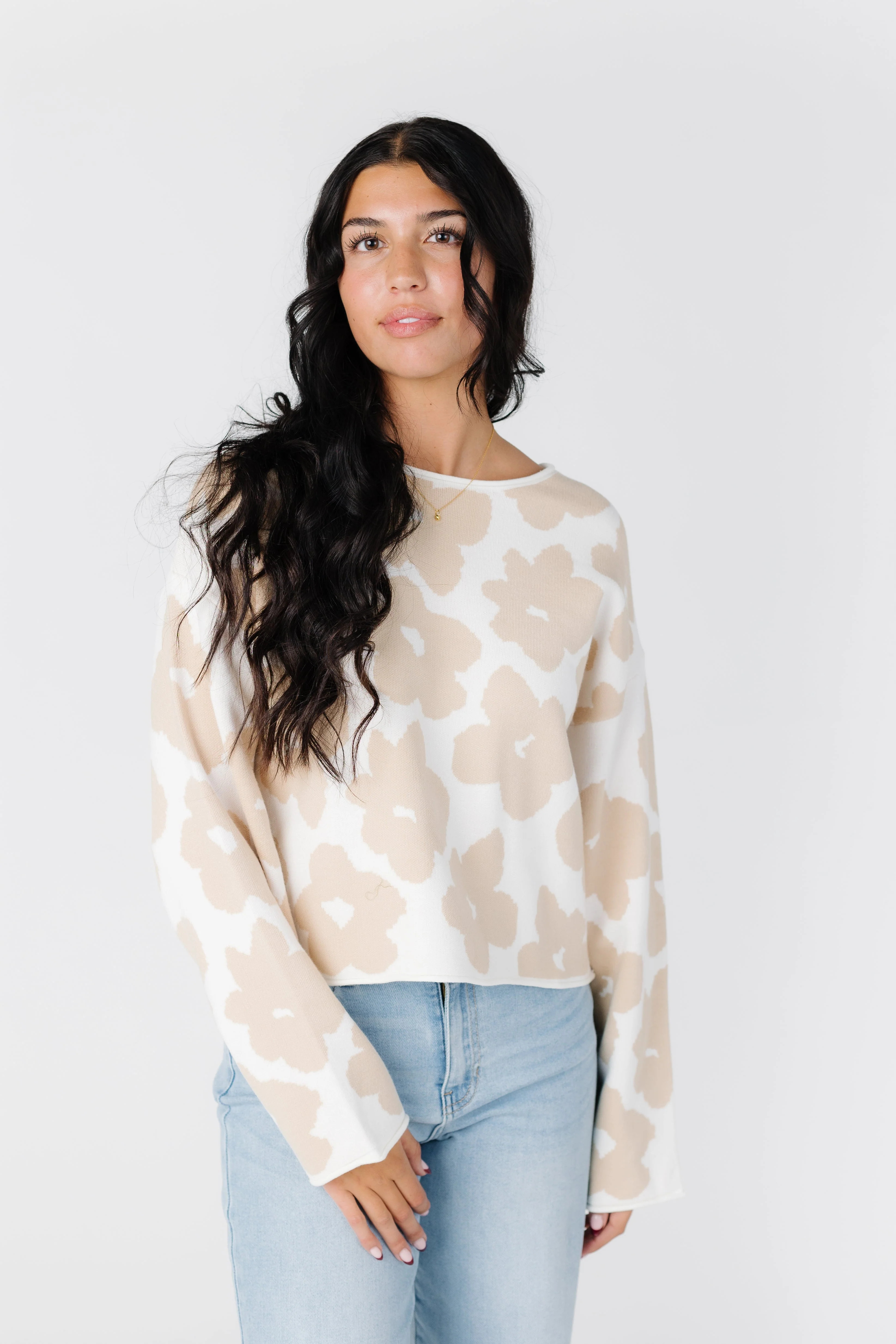 Jacquard Crop Sweater | Called To Surf