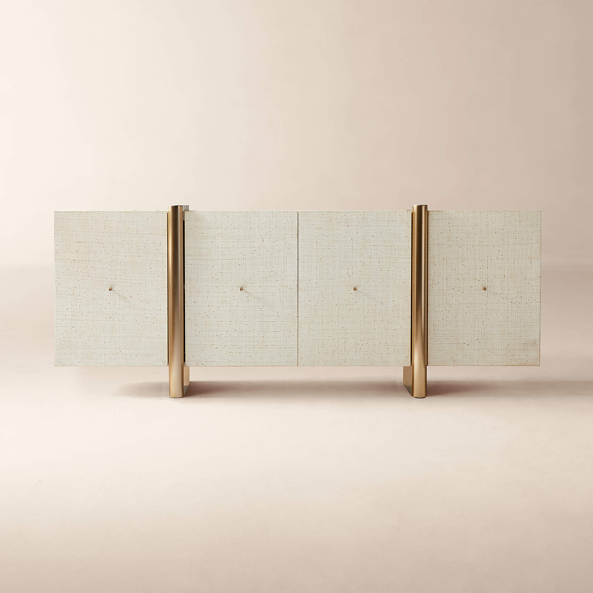 Dorset 81" White Lacquered Linen Credenza + Reviews | CB2 | CB2