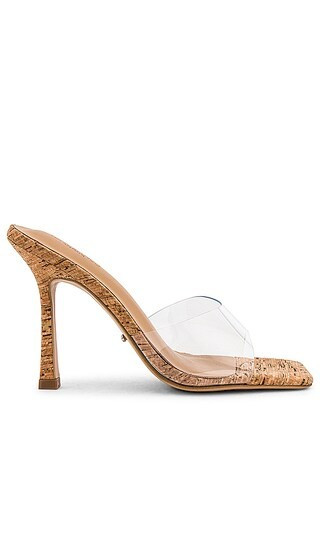 Fame Mule in Clear Vinalite & Cork | Revolve Clothing (Global)