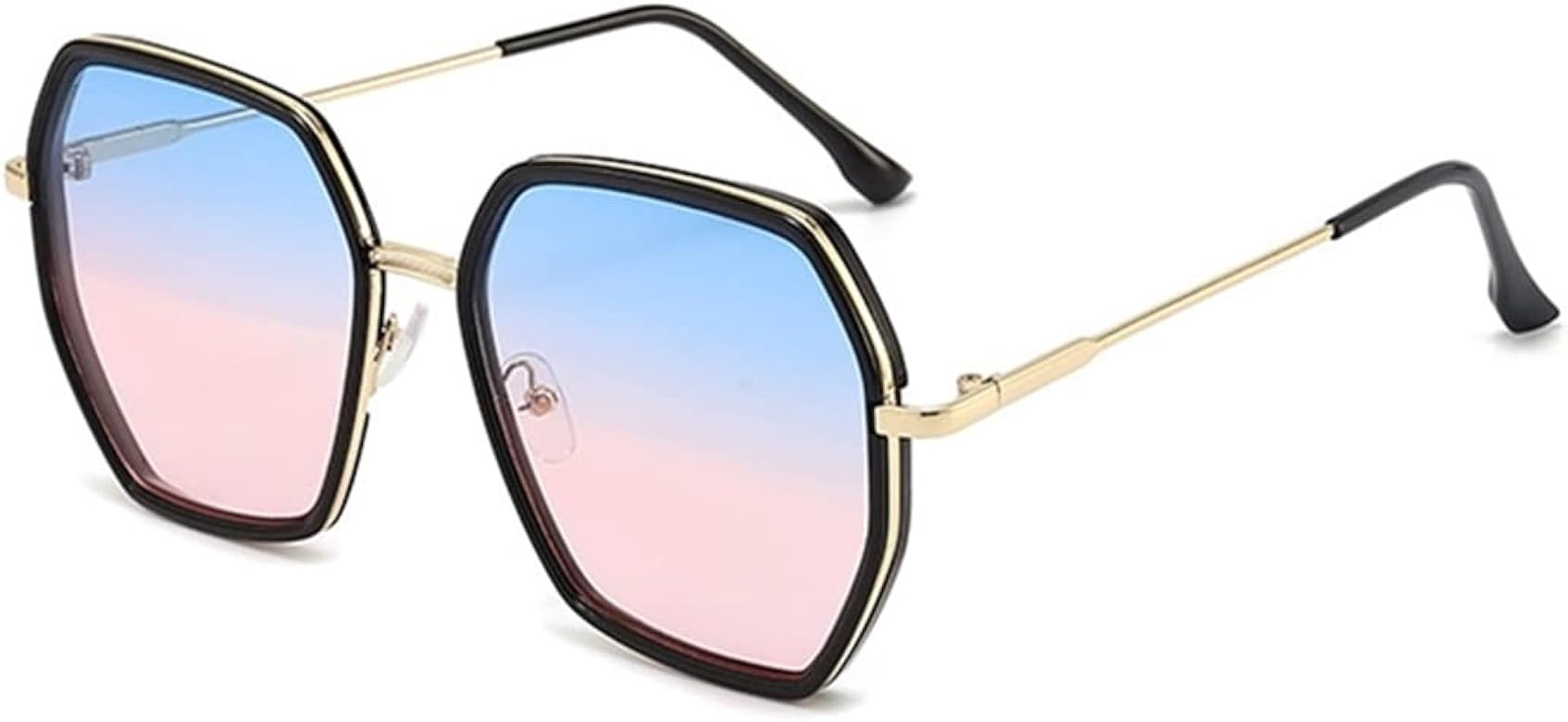 iKANOO Oversized Square Sunglasses for Women Hexagon Inspired Designer Style Shades | Amazon (US)