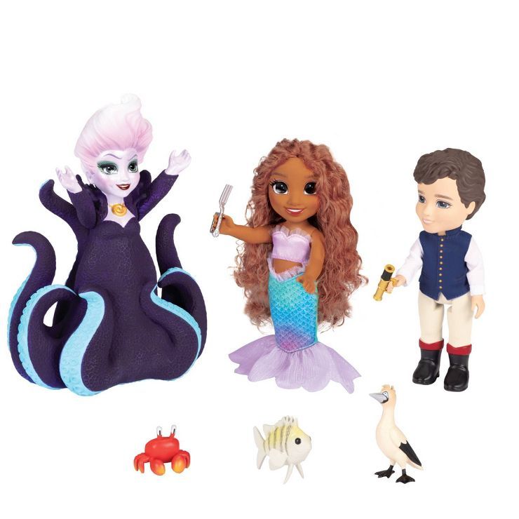 Disney’s The Little Mermaid Ariel, Ursula & Eric Petite Doll Gift Set | Target