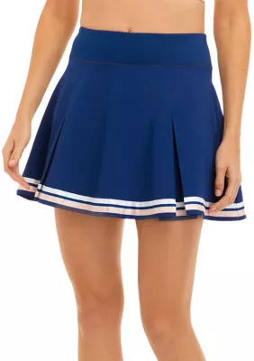 ZELOS Stretch Woven Pleated Skirt | Belk
