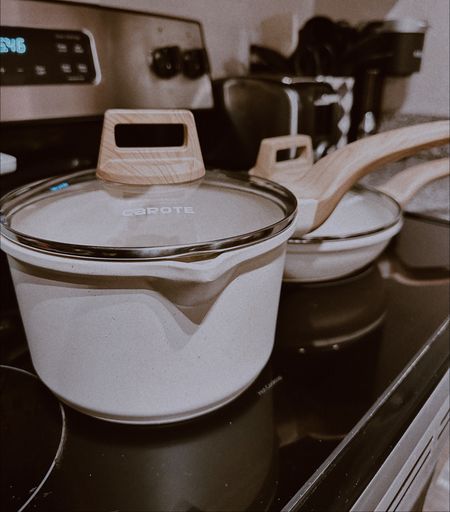 Cream/wood Pot + Pan Set on Amazon! 

#LTKsalealert #LTKhome #LTKunder100