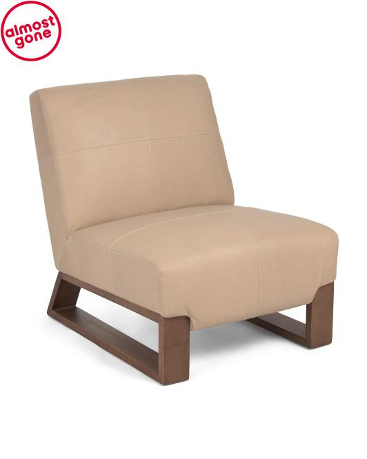 28x36x34 Leather Wylam Chair | TJ Maxx