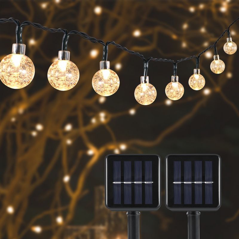 Dartwood 39 ft Solar Crystal Ball String Lights - Solar Outdoor Lights - LED Light Bulbs for Your... | Target