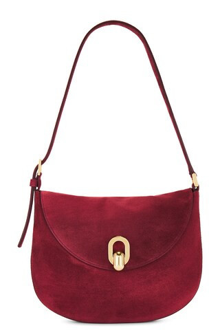 Savette The Small Tondo Hobo Bag in Wine - Burgundy. Size all. | FWRD 