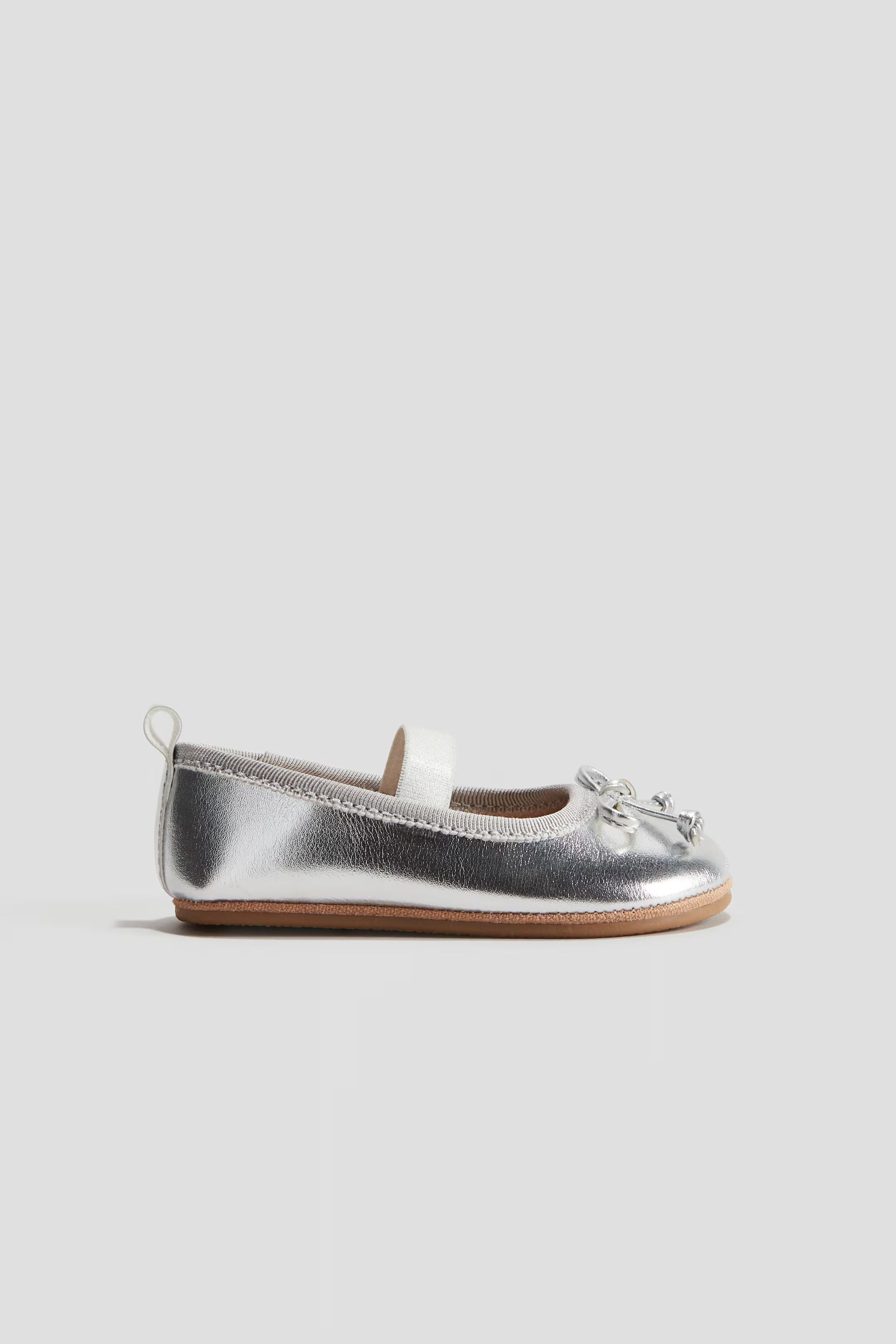 Ballet Flats - No heel - Silver-colored - Kids | H&M US | H&M (US + CA)