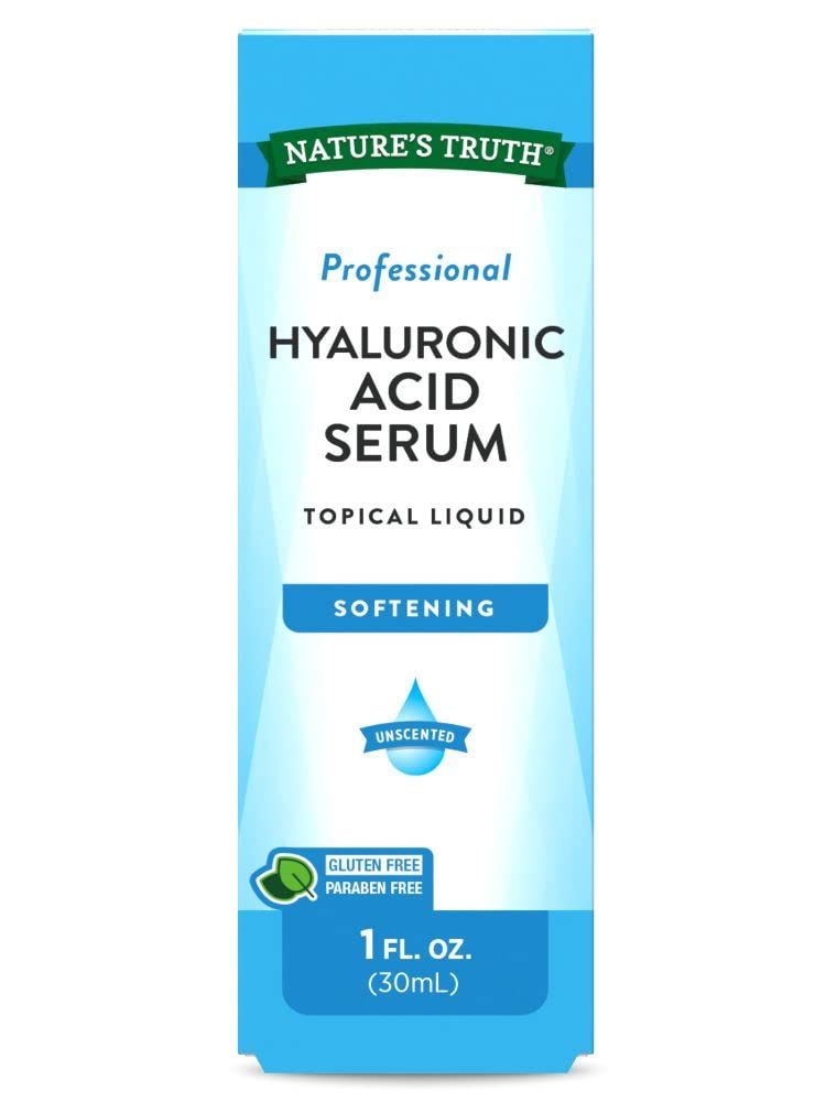 Natures Truth Natures Truth Professional Hyaluronic Acid Serum Softening Unsented, 1 Ounce | Amazon (US)