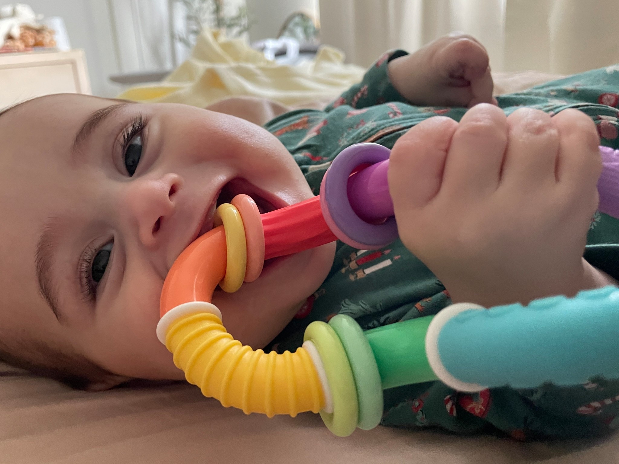 His favorite teether right now! + other toy favorites 

#LTKBaby #LTKFindsUnder50