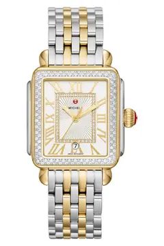 Deco Madison Diamond Dial Bracelet Watch, 33mm | Nordstrom