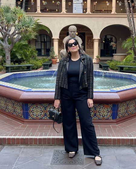 Chic dinner outfit with black trousers

#LTKmidsize #LTKstyletip #LTKSeasonal