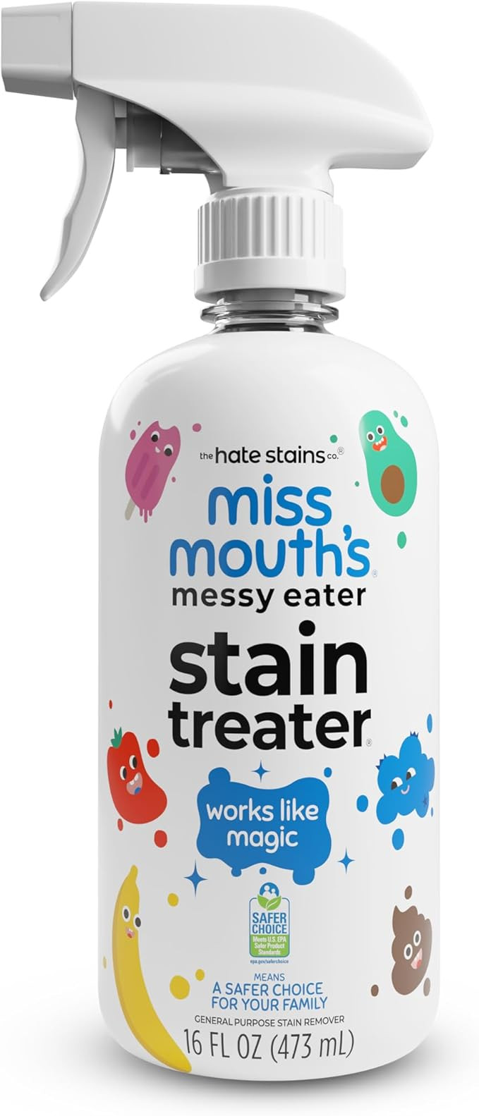 Miss Mouth's Messy Eater Stain Treater Spray - 16oz Stain Remover - Newborn & Baby Essentials - N... | Amazon (US)