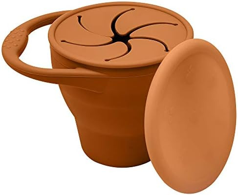 BraveJusticeKidsCo | Snack Attack Snack Cup | Collapsible Silicone Snack Container | Toddler and ... | Amazon (US)