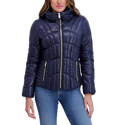 Kensie Women's Outerwear Coat, Navy Soft, Small | Amazon (US)