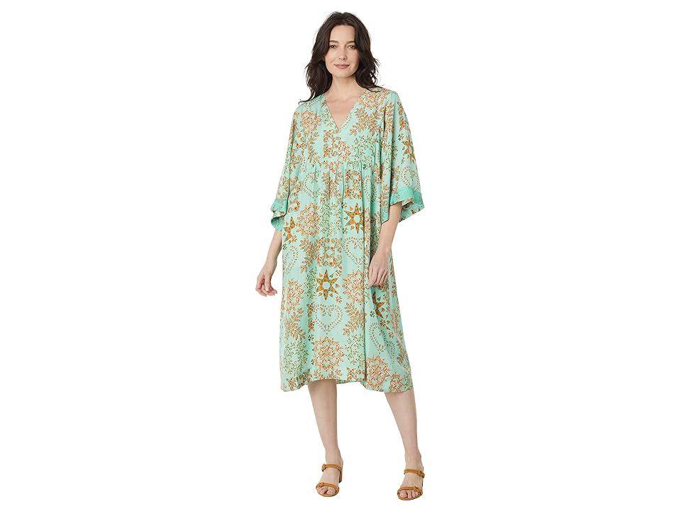 Johnny Was Corbetta Kimono Slip Dress (Multi) Women's Clothing | Zappos