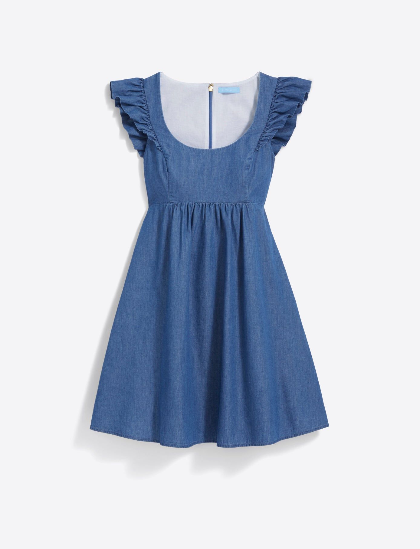 Ciara Babydoll Dress in Chambray | Draper James (US)