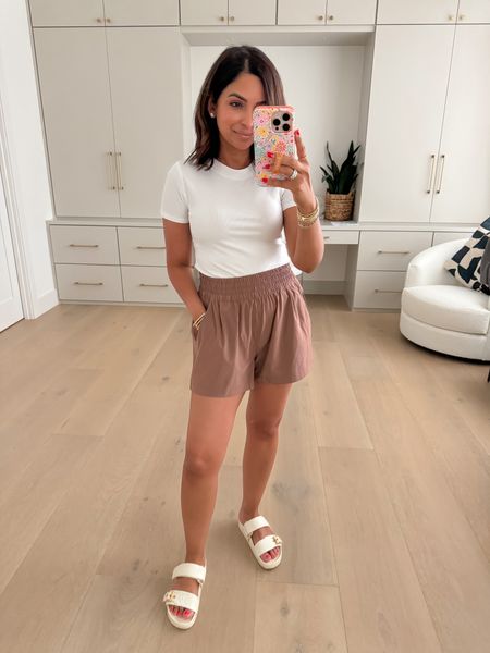 Wearing an xs in ribbed tee and xs in villa shorts, these are so flattering and comfortable! Love the lightweight fabric for summer 

#LTKStyleTip #LTKSeasonal