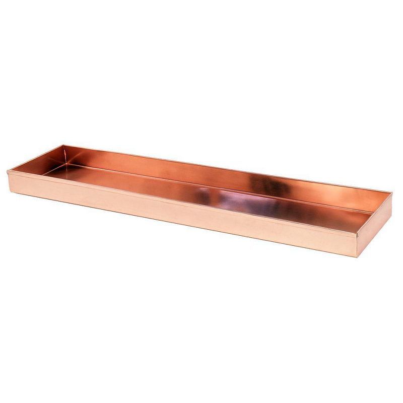 Long Decorative Stainless Steel Tray Polished Copper Tray - ACHLA Designs | Target